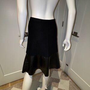 Sioni Black Asymmetrical Skirt